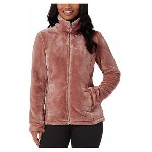 NWT 32 Degrees Heat Women's Plush Faux Fur Teddy Jacket Blush Size S $80 Z881